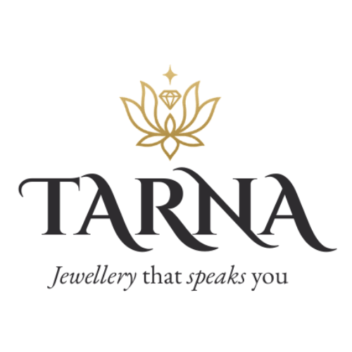 Tarna brand logo featuring elegant serif typography in a refined, minimalistic style representing a premium Indian jewelry and fashion accessories brand.